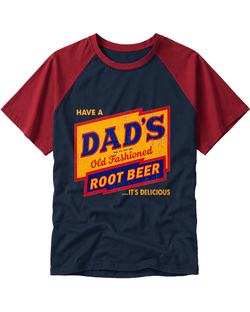 Dad's Root Beer 1960s Raglan Baseball T-Shirt image 1