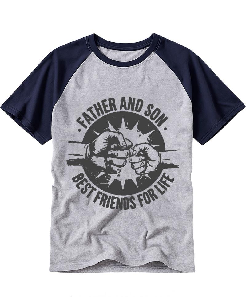 Best Friends For Life 1990s Raglan Baseball T-Shirt image 1