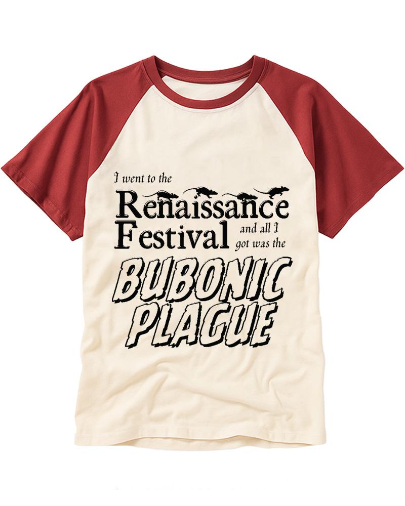 I Went To The Renaissance Festival 1960s Raglan Baseball T-Shirt image 1