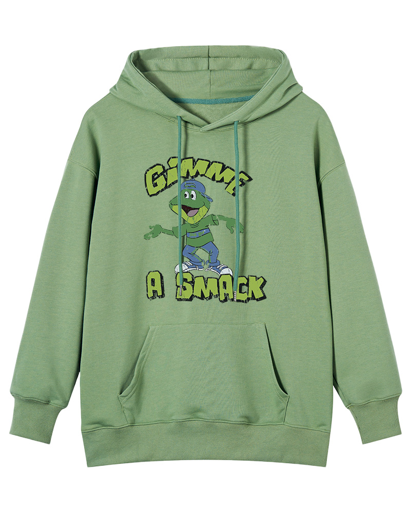 Gimme A Smack 1970s Cotton Hoodie image 1