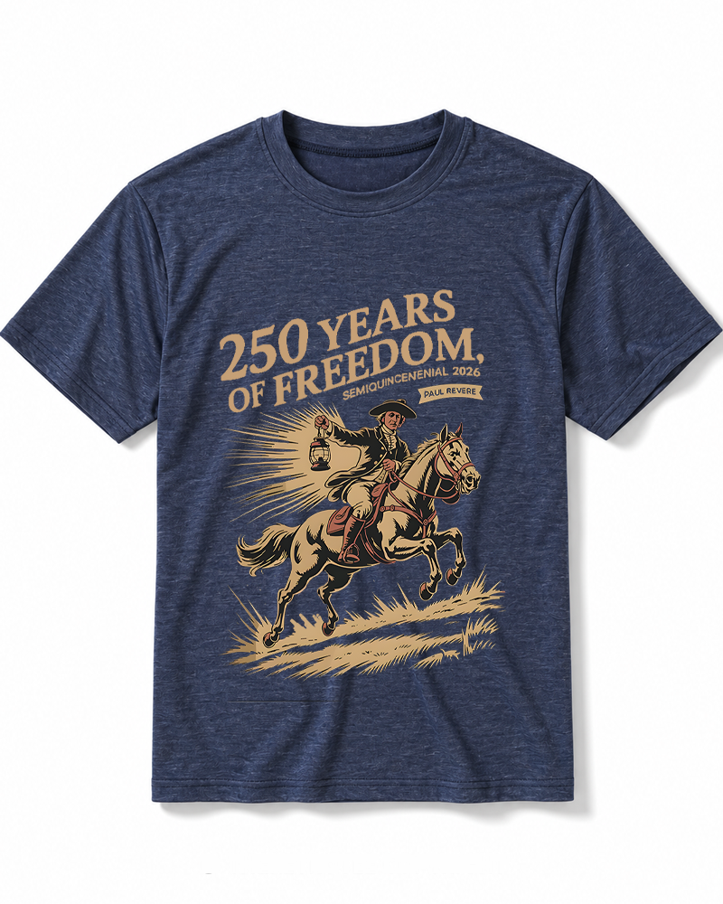 Paul Revere Midnight Ride Design 1775 Heather T-Shirt image 1