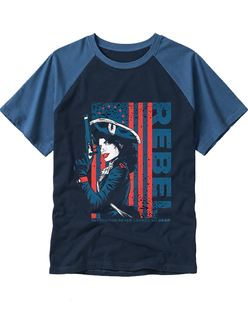 Rebel 1950s Raglan Baseball T-Shirt image 1