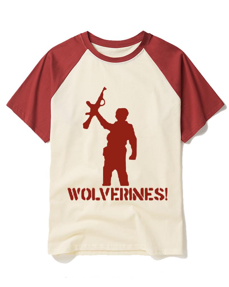 Wolverines! 1980s Raglan Baseball T-Shirt image 1