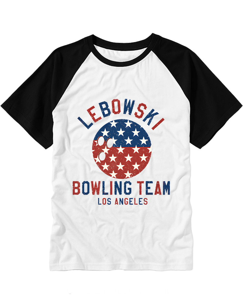 Lebowski 1990s Raglan Baseball T-Shirt image 1