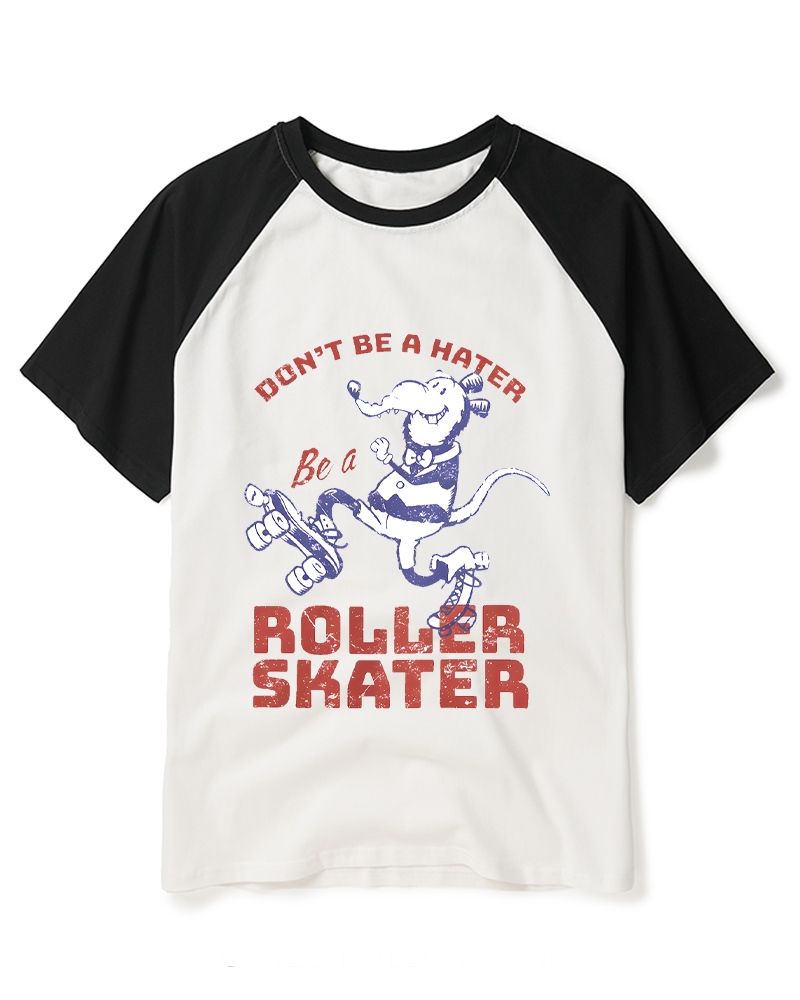 Don't Be A Hater 1980s Raglan Baseball T-Shirt image 1