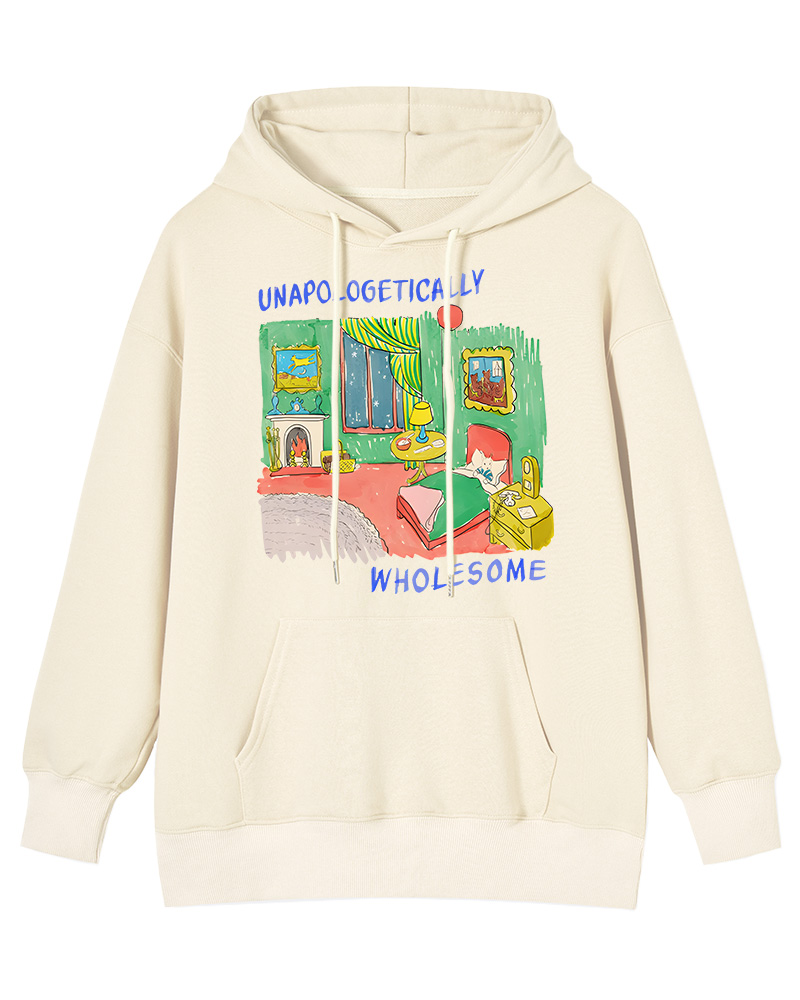 Wholesome Meme Cotton Hoodie image 1