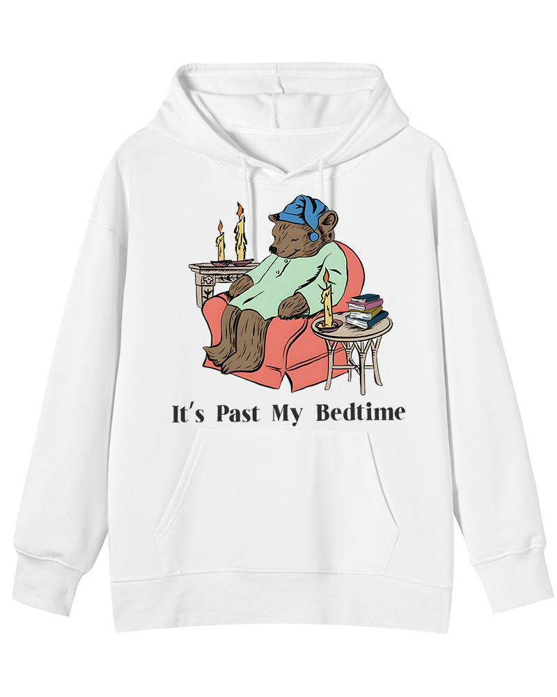 It's Past My Bedtime Cotton Hoodie image 1
