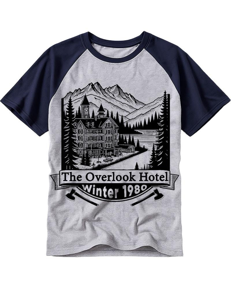 Overlook Hotel 1980s Raglan Baseball T-Shirt image 1