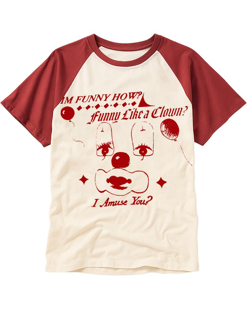 Like A Clown 1990s Raglan Baseball T-Shirt image 1