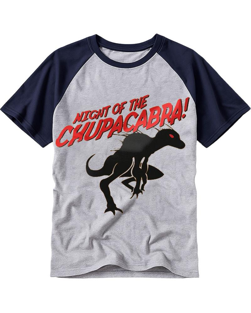 El Chupacabra 1990s Raglan Baseball T-Shirt image 1