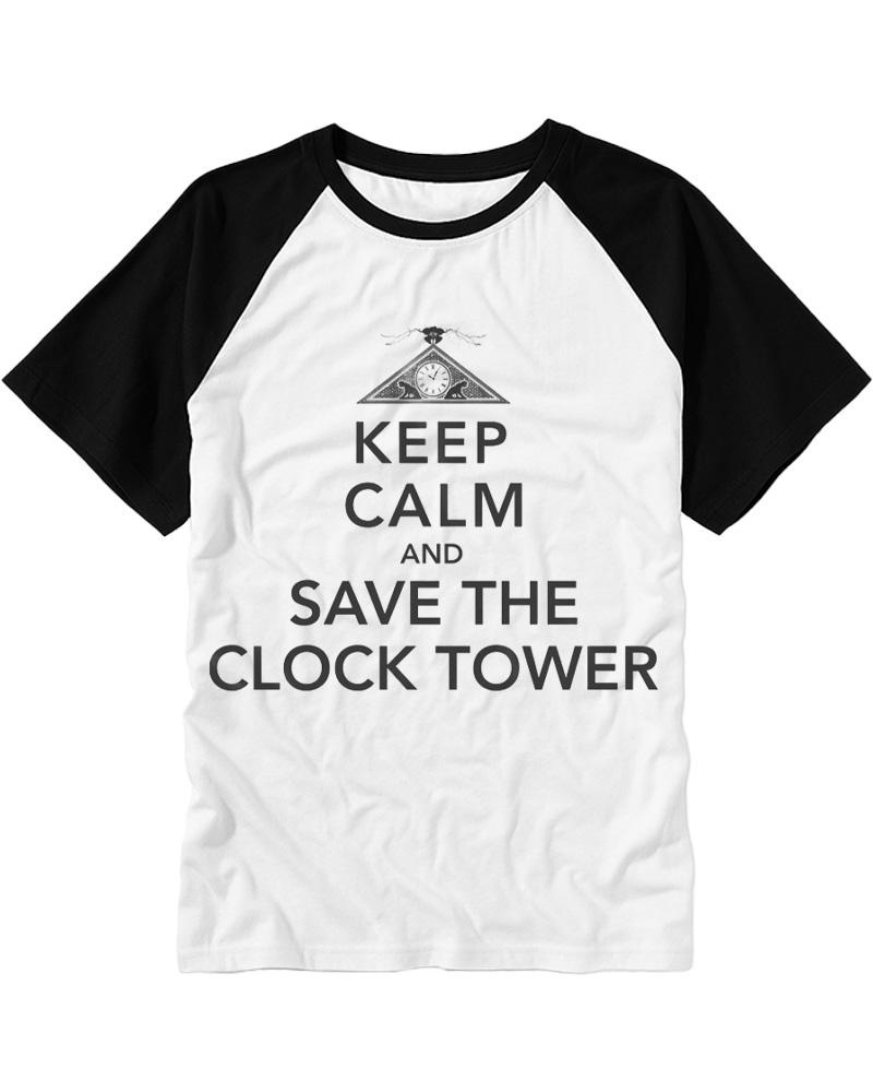 Keep Calm 1980s Raglan Baseball T-Shirt image 1