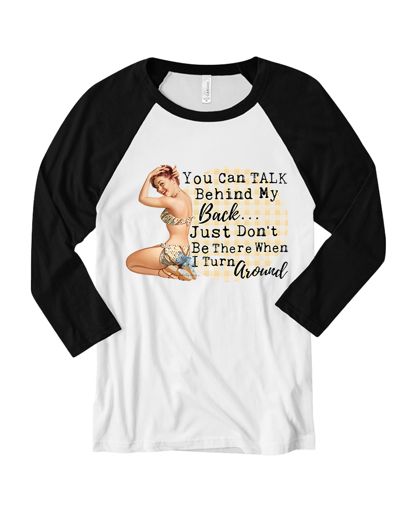 Housewife Sublimation Transfer Long Sleeve Raglan T-Shirt image 1
