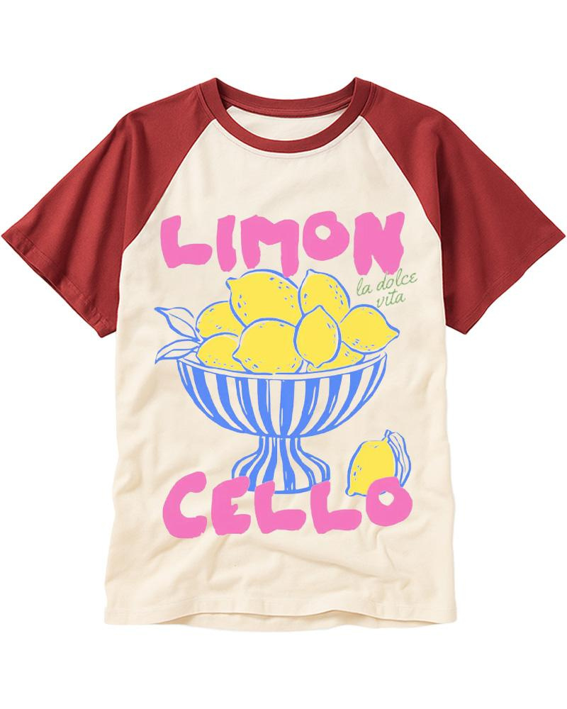 Limoncello 1970s Raglan Baseball T-Shirt image 1