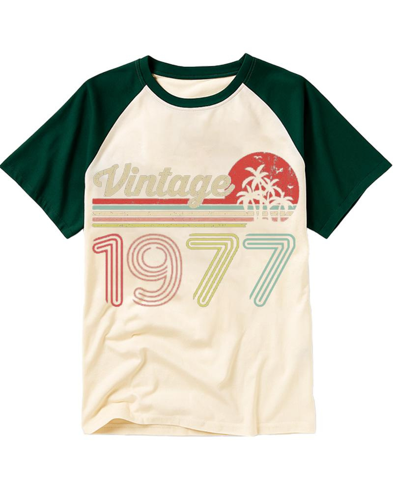 1977 Vintage Raglan Baseball T-Shirt image 1