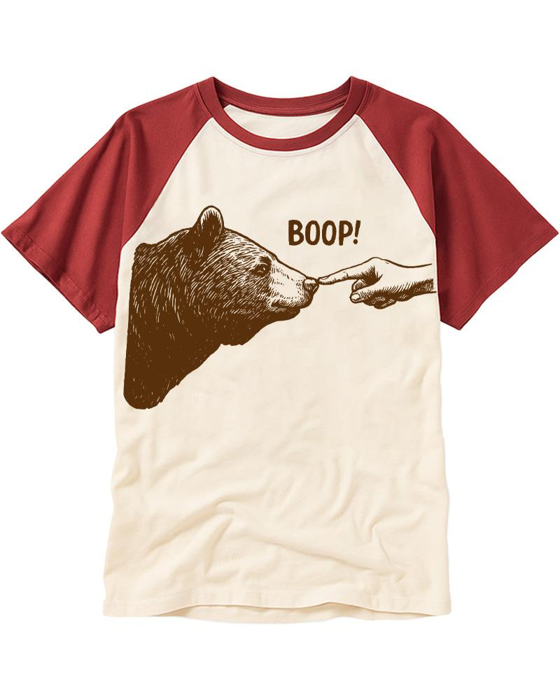 Boop 1990s Raglan Baseball T-Shirt image 1