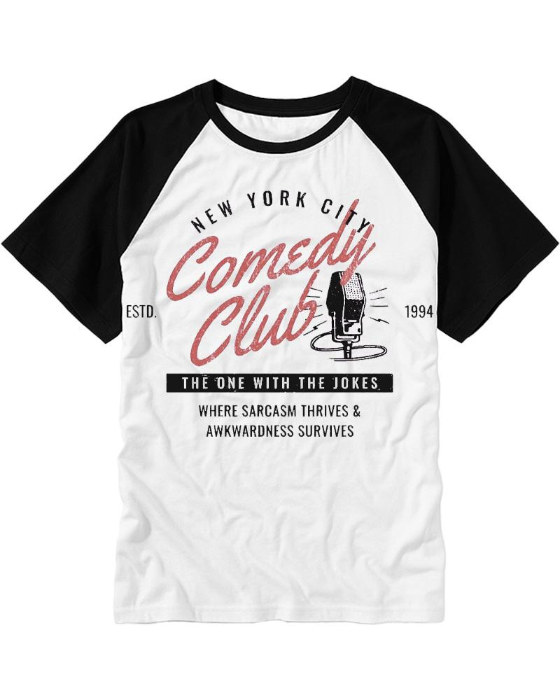 Comedy Club 1990s Raglan Baseball T-Shirt image 1