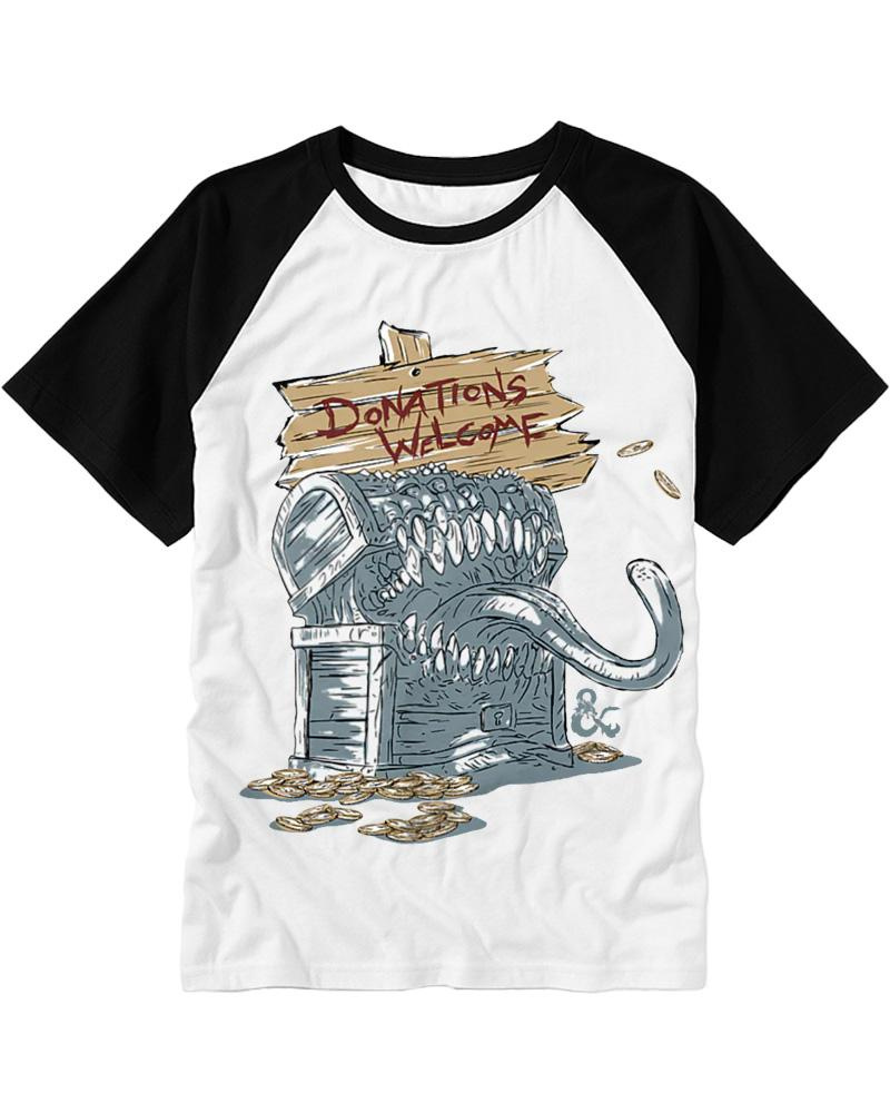 Mimic Treasure Chest 1970s Raglan Baseball T-Shirt image 1