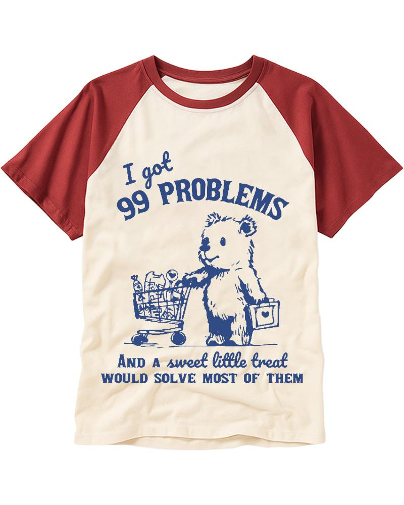 99 Poblems 2000s Raglan Baseball T-Shirt image 1