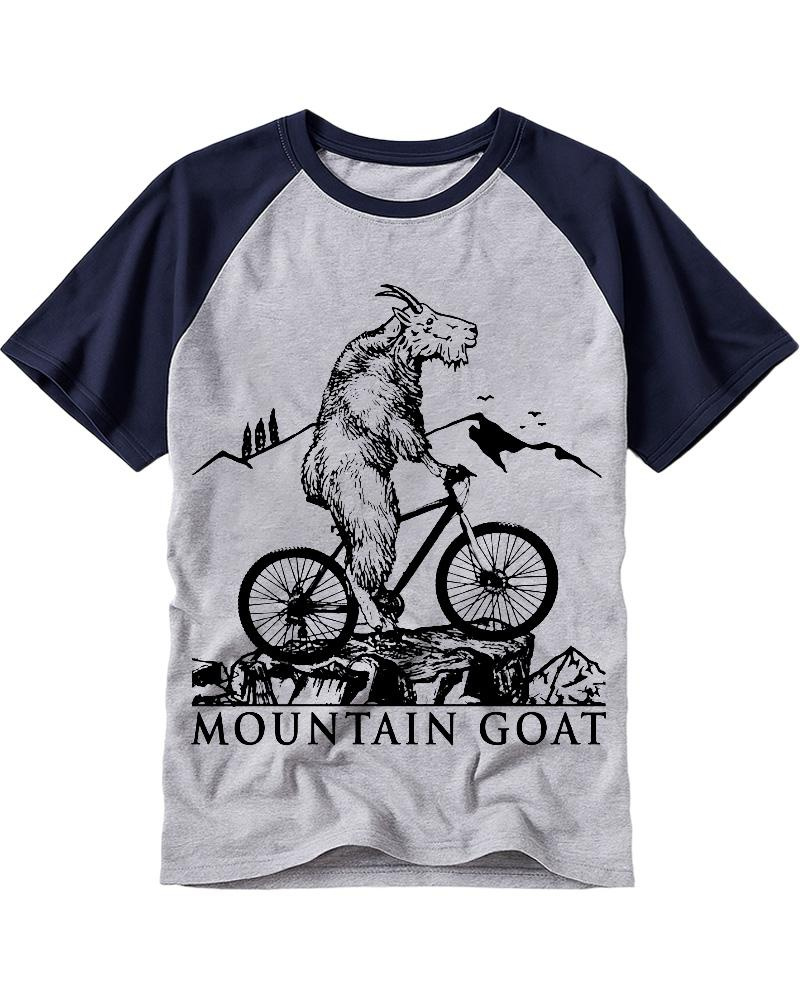 Mountain Goat Bike 1990s Raglan Baseball T-Shirt image 1