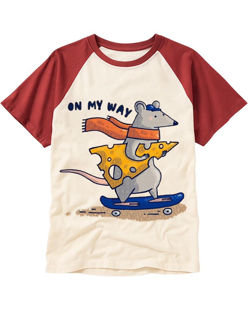 On My Way 1970s Raglan Baseball T-Shirt image 1