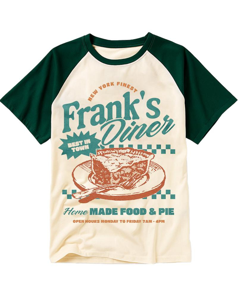 Frank’s Diner 1960s Raglan Baseball T-Shirt image 1