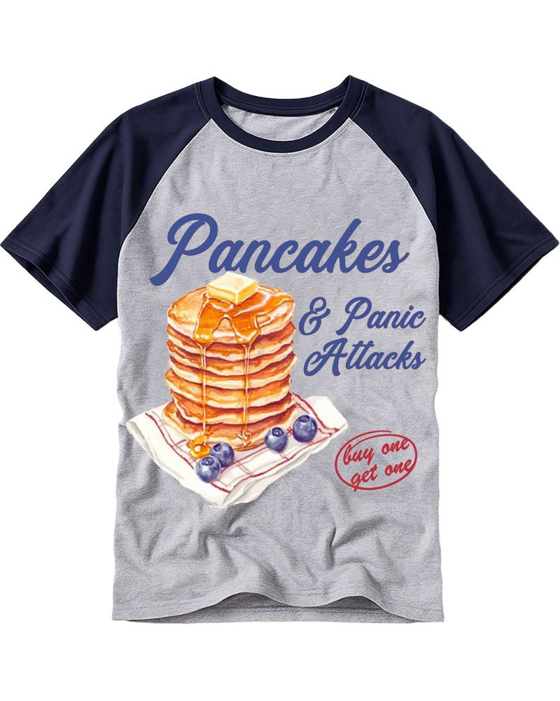 Pancakes & Panic Attacks 1960s Raglan Baseball T-Shirt image 1