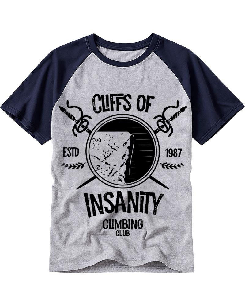 Cliffs Of Insanity 1980s Raglan Baseball T-Shirt image 1