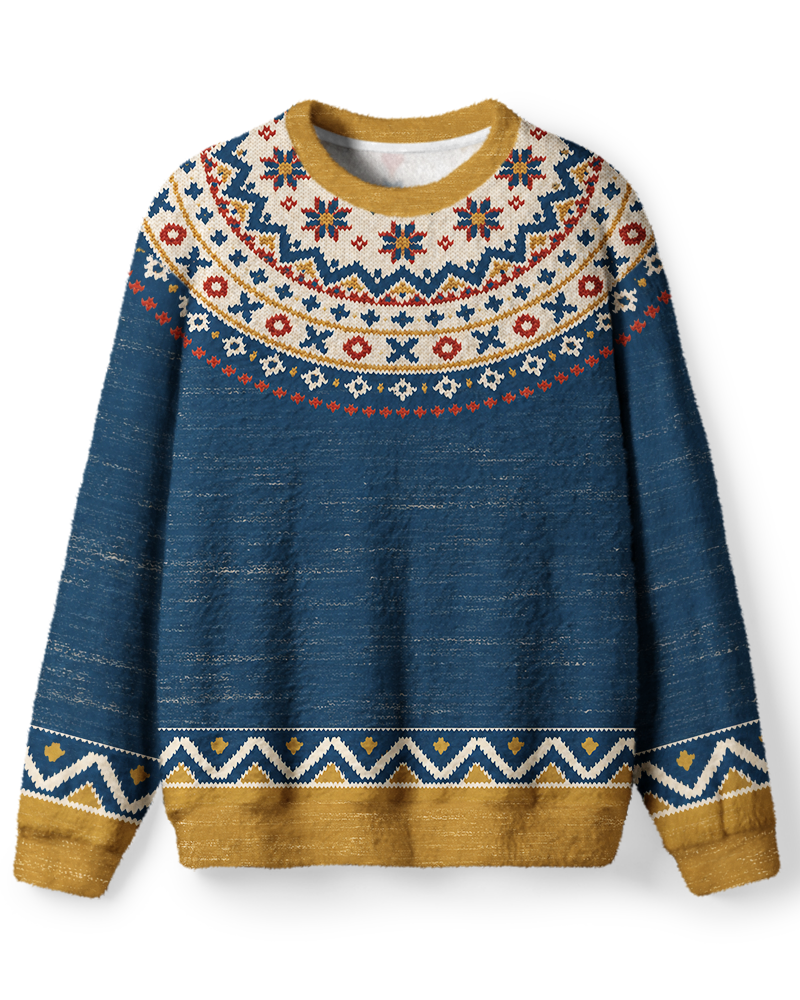 Vintage 1970s Desert Sunburst Sweater image 1