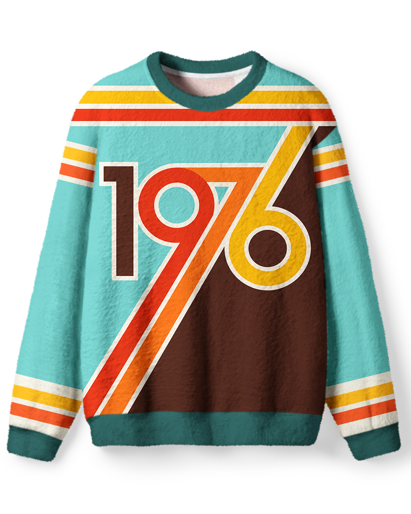 Vintage 1976 Retro Sport Graphic Sweater image 1