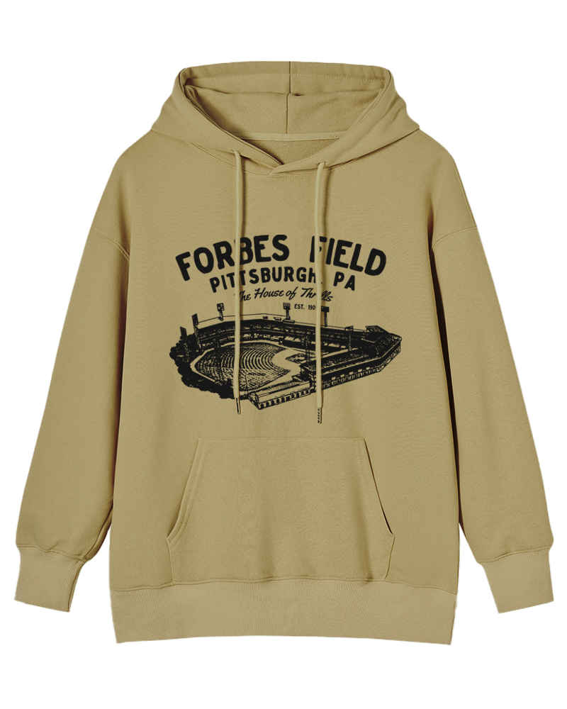 Forbes Field was the home of the Pittsburgh Pirates Cotton Hoodie image 1