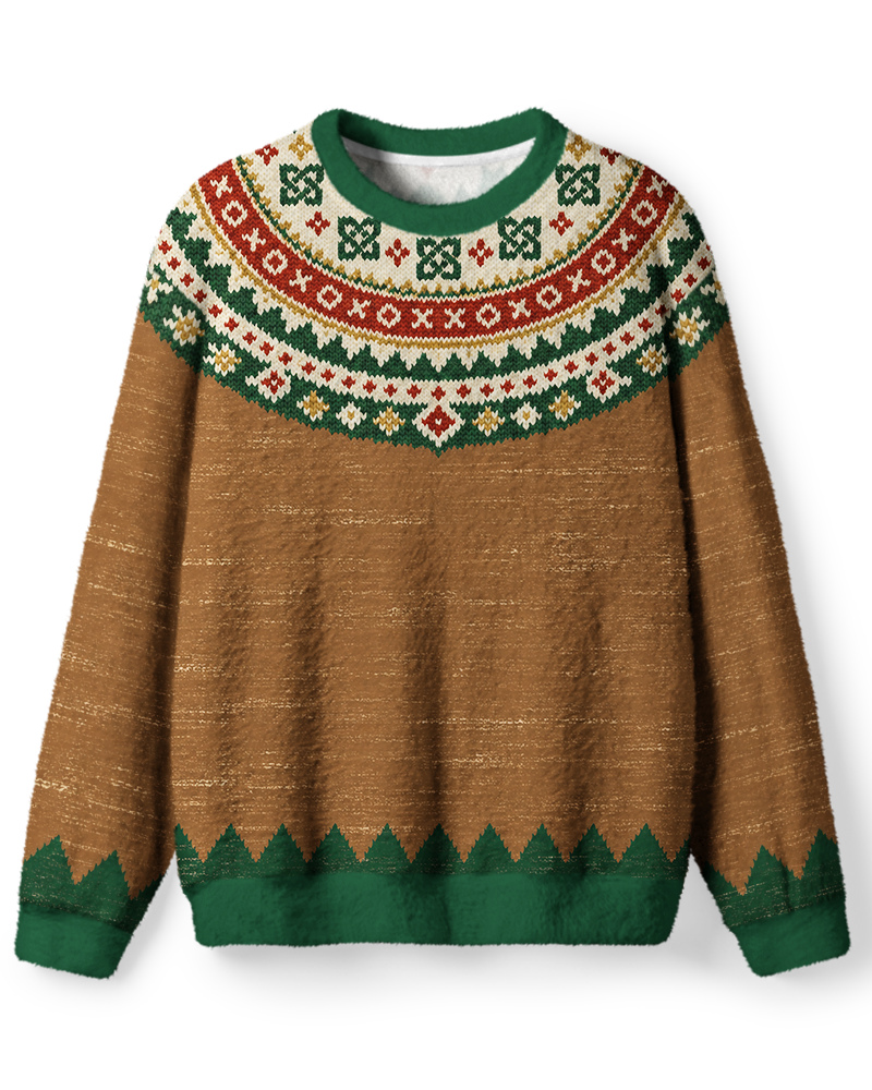 Vintage 1970s Celtic Tapestry Sweater image 1