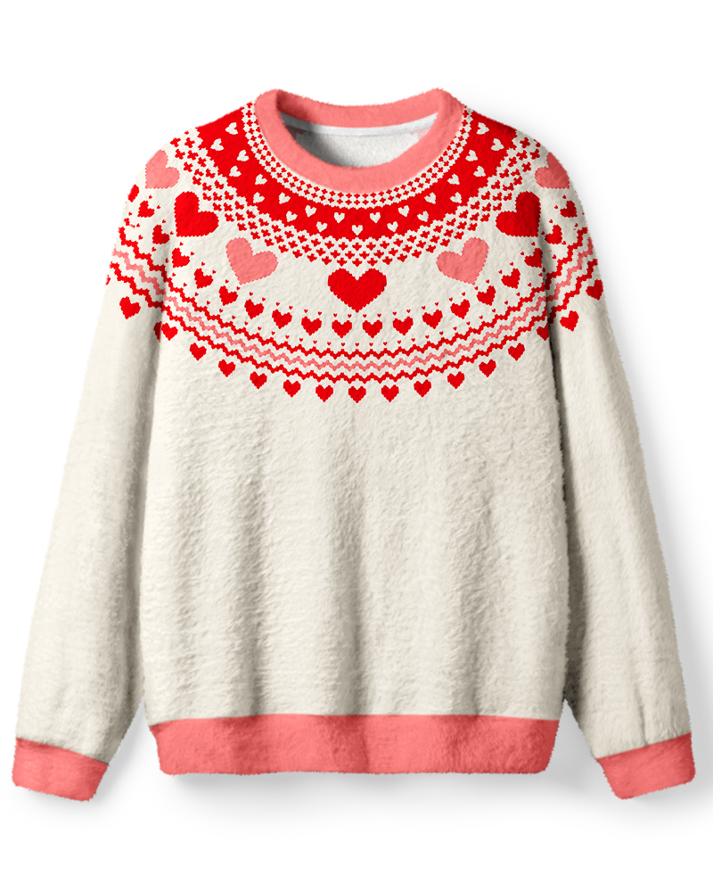 Vintage 1960s Sweetheart Yoke Sweater image 1