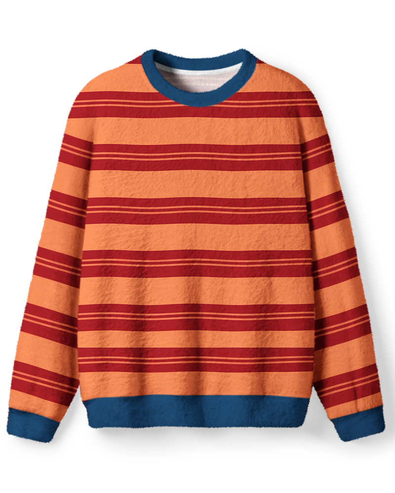 Vintage 1970s Canyon Sunset Stripe Sweater image 1