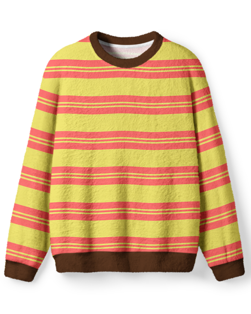 Vintage 1970s Golden Meadow Stripe Sweater image 1