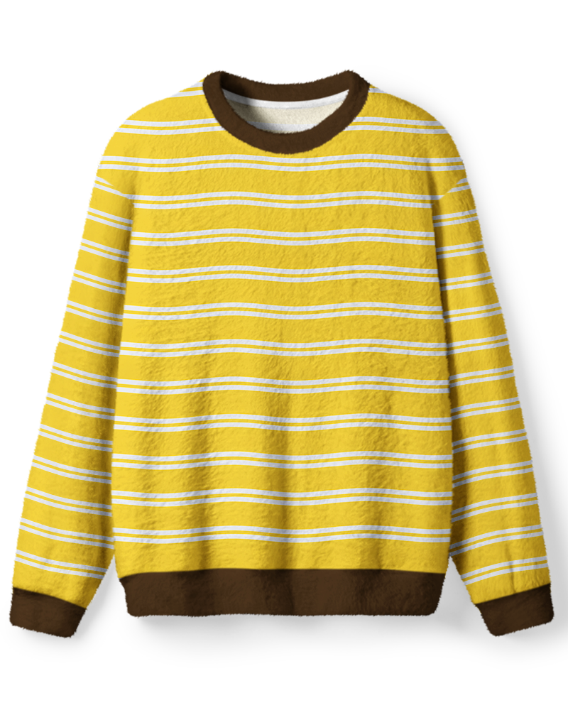 Vintage 1970s Golden Sunshine Stripe Sweater image 1