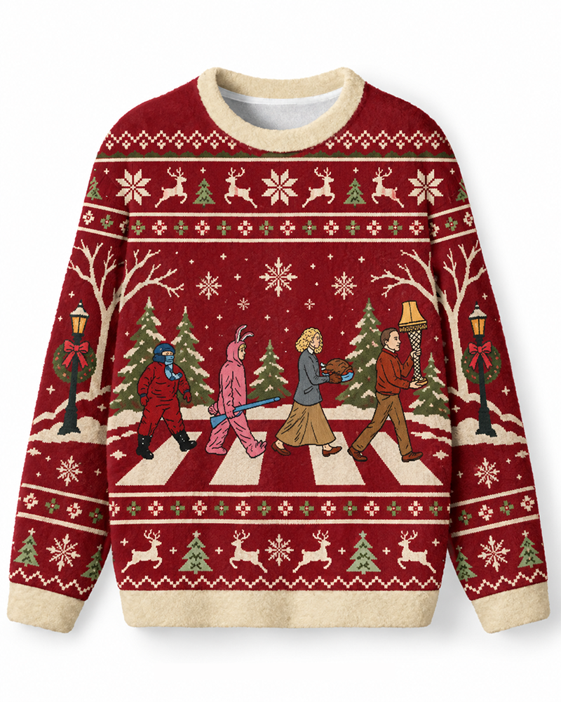Vintage Holiday Crosswalk Sweater image 1