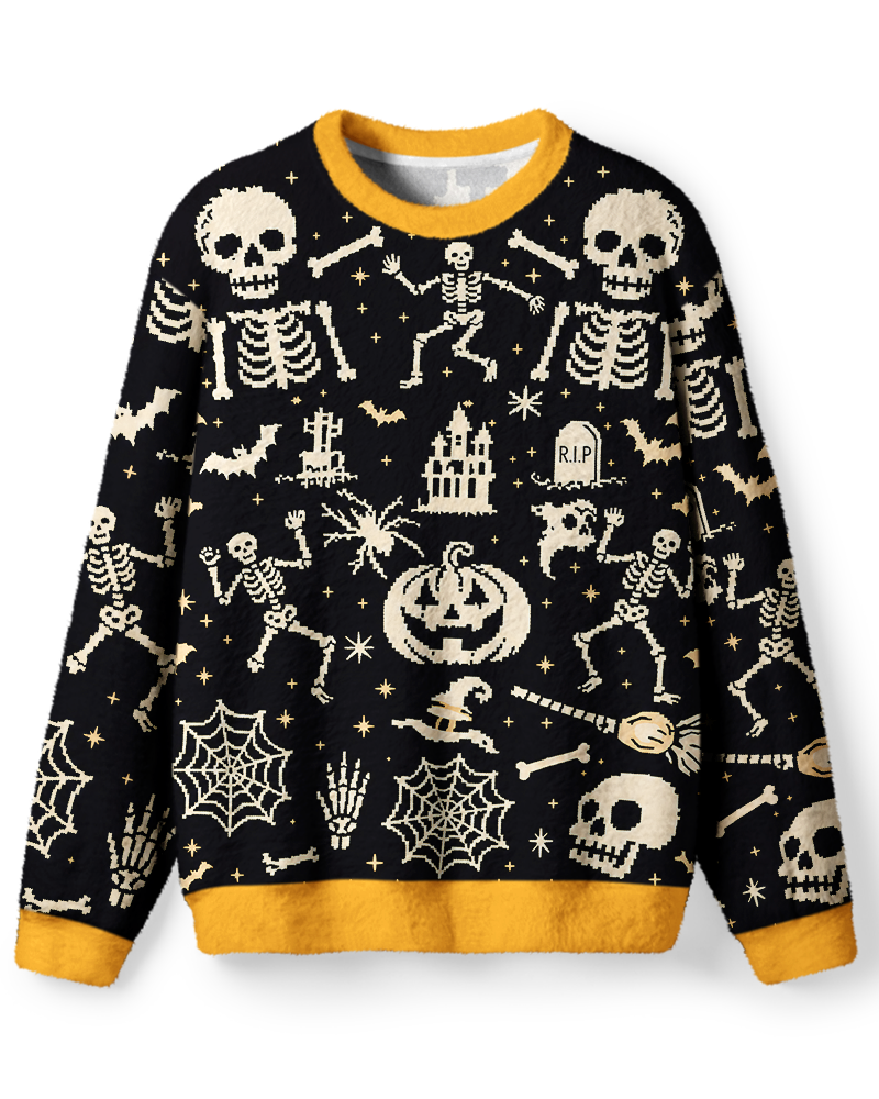 Spooky Skeleton Halloween Sweater image 1