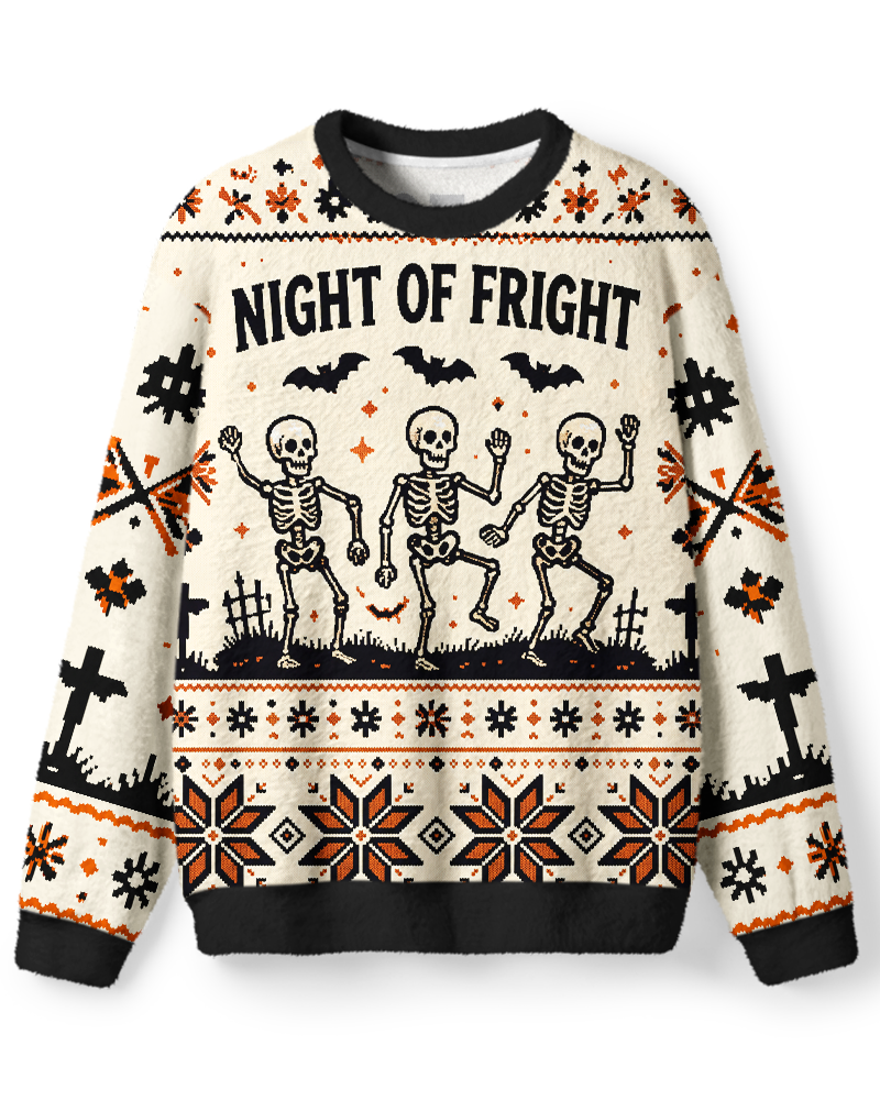 Halloween night for fight Sweater image 1
