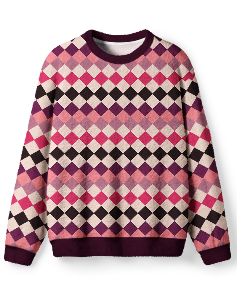 Vintage 2000s Argyle Diamond Sweater image 1