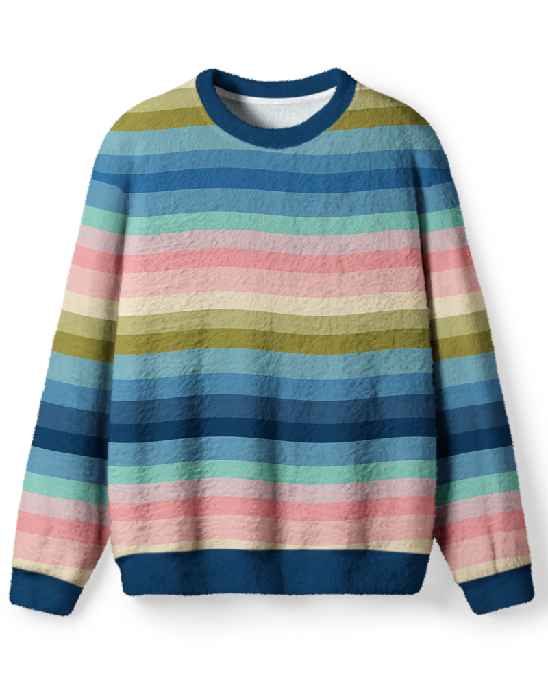 Vintage 2000s Color Stripe Sweater image 1