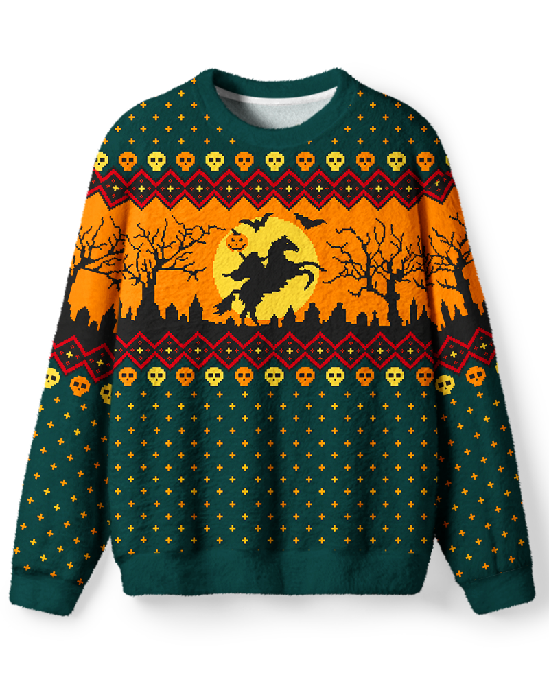 Vintage Halloween Headless Horseman Sweater image 1