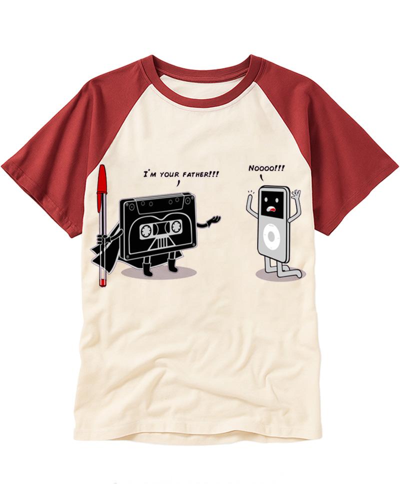 I´M Your Father 1980s Raglan Baseball T-Shirt image 1
