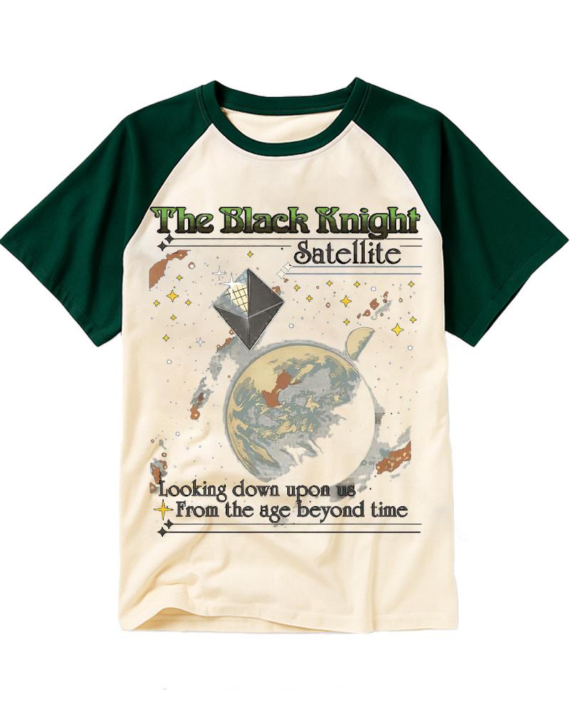 The Black Knight Satellite 2000s Raglan Baseball T-Shirt image 1