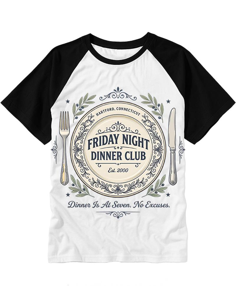 Friday Night Dinner 2000s Raglan Baseball T-Shirt image 1