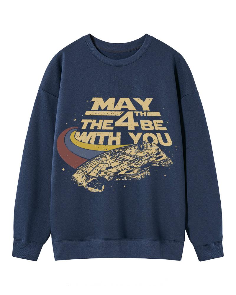Science Fiction Graphic 1980s Cotton Sweatshirt image 1