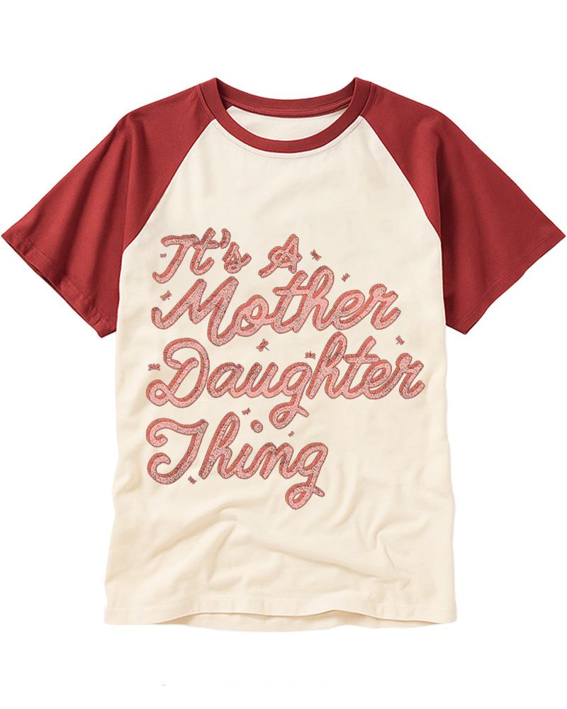 It's A Mother Daughter Thing 2000s Raglan Baseball T-Shirt image 1