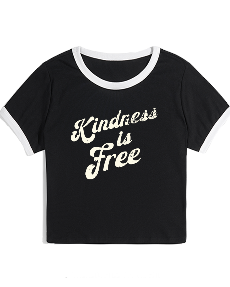 Be Kind 1960s Women's Ringer T-shirt image 1