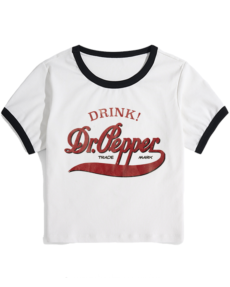 1970s Retro Soda Brand Inspired Women's Ringer T-shirt image 1