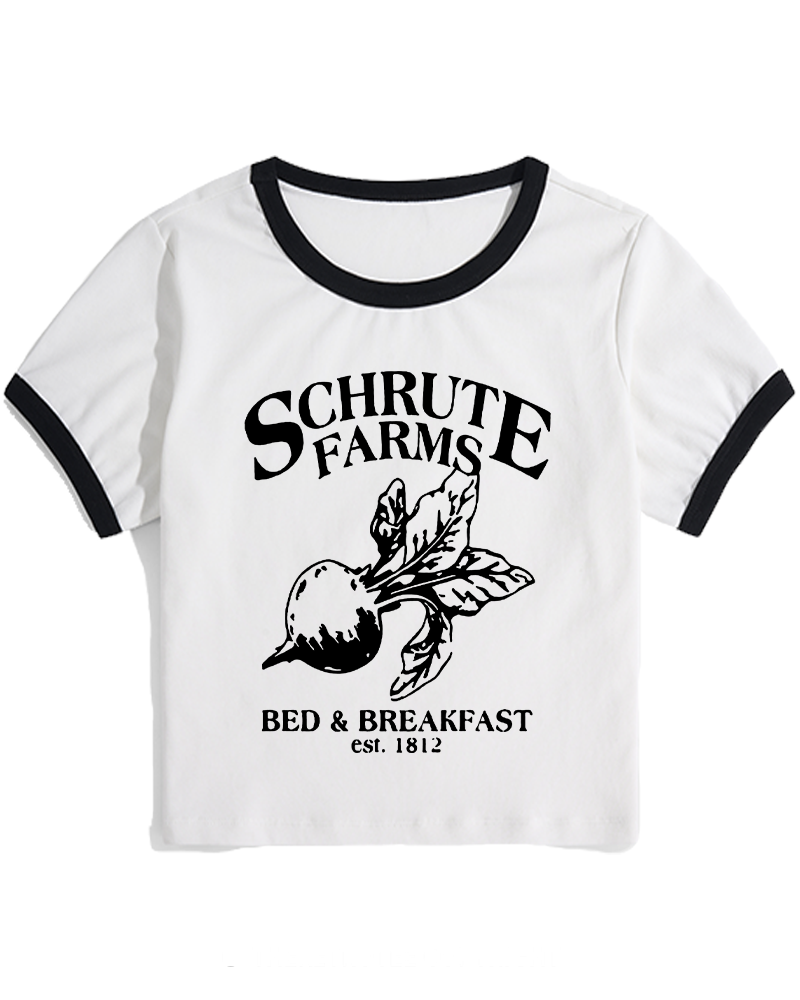 Beetwood Acres Family Farm 2000s Women's Ringer T-shirt image 1