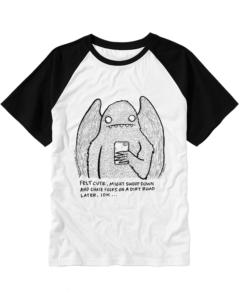 Felt Cute Might Swoop Later 2000s Raglan Baseball T-Shirt image 2